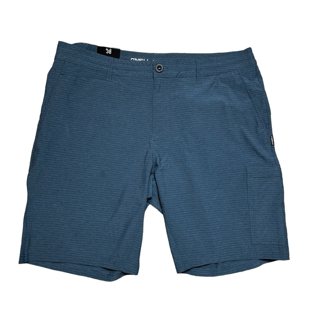ONeill Hybrid Crossover Quick Dry Shorts Mens 38 Grey Blue Gorpcore Hiking Surf